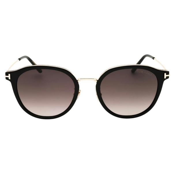 Tom Ford FT1143-K 01F shiny black  / gradient brown Sunglasses  54X21X145 One Size