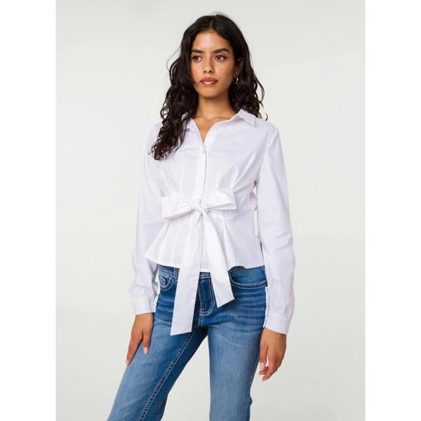 Pink Vanilla Tie Front Shirt