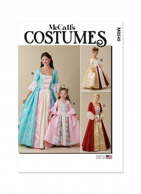 McCalls 8549 Paper Sewing Pattern – Women's Dress & Costume, Intermediate