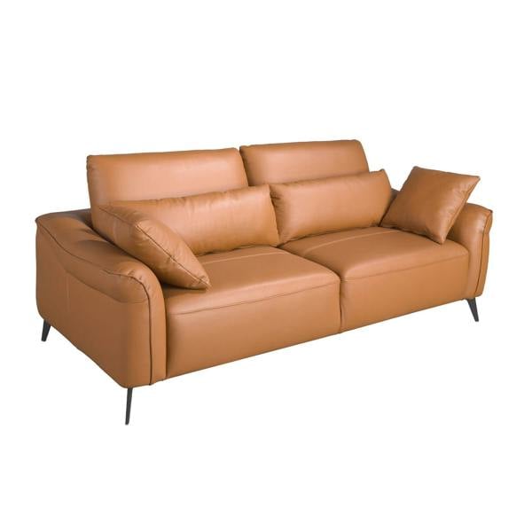 Angel Cerdá Brown leather sofa 6207/6208