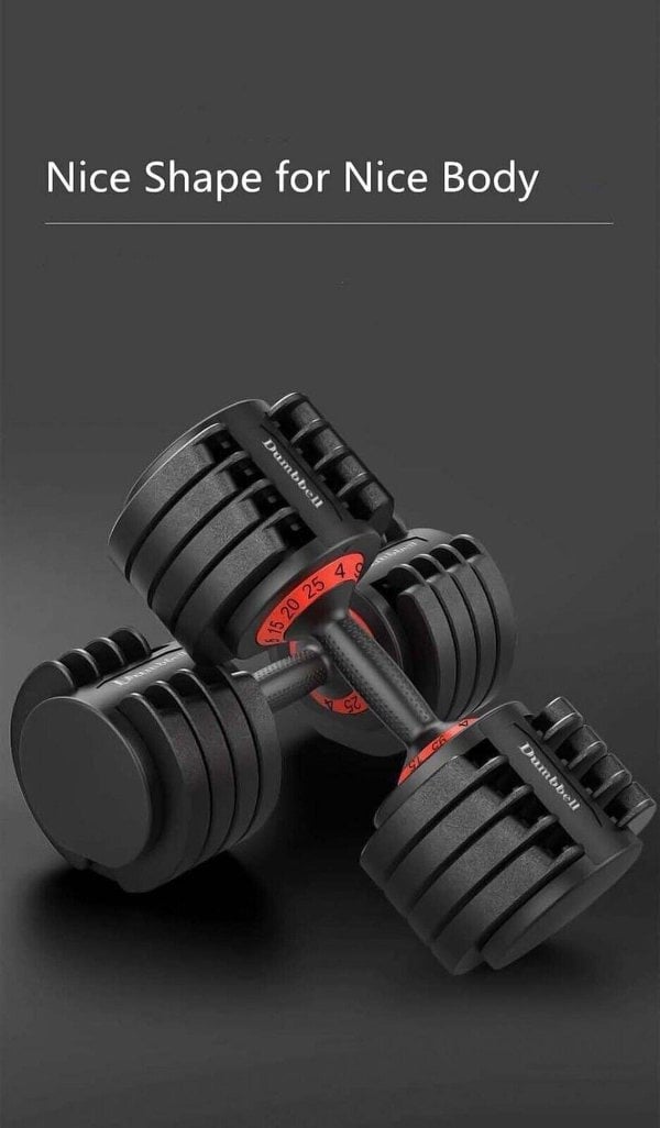 Flex Fitness Quick-Select Adjustable Dumbbell Pair (3-24kg)