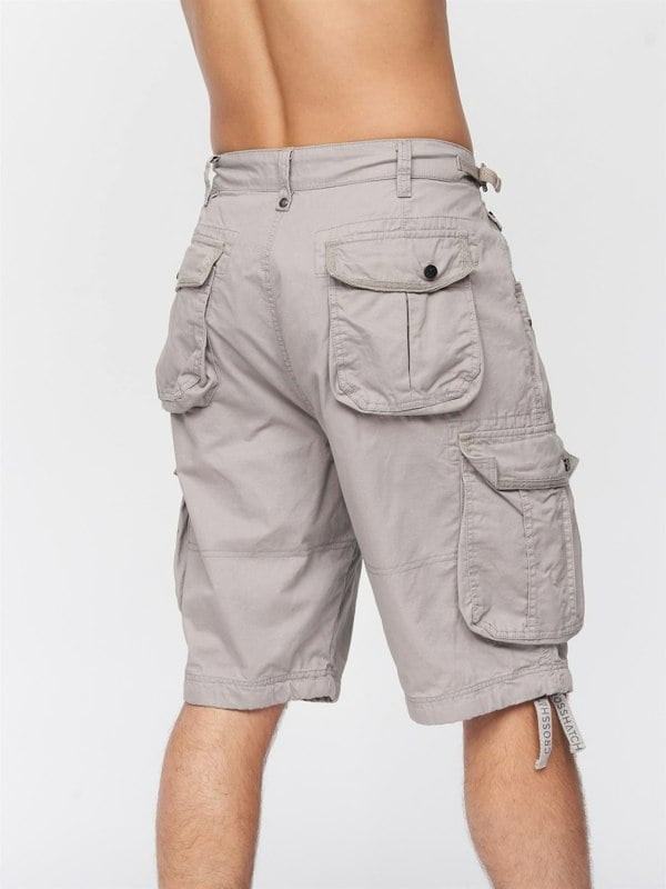 Crosshatch Jimster Combat Shorts Light Grey
