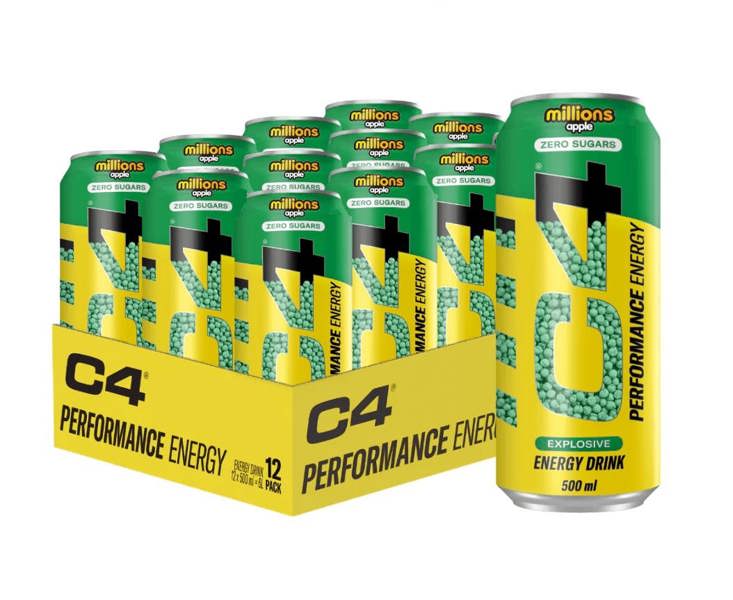 Cellucor C4 Performance Energy, Millions Apple - 12 x 500 ml.