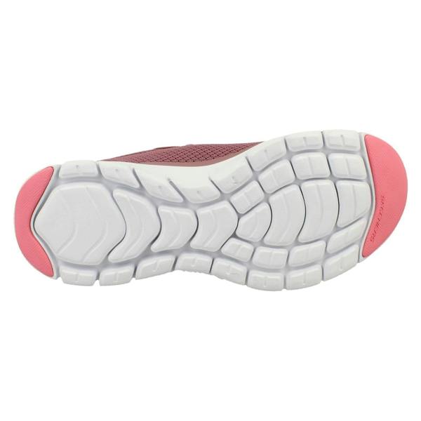 Skechers Ladies Skechers Textile Lace Up Casual Sports Trainers Brilliant View
