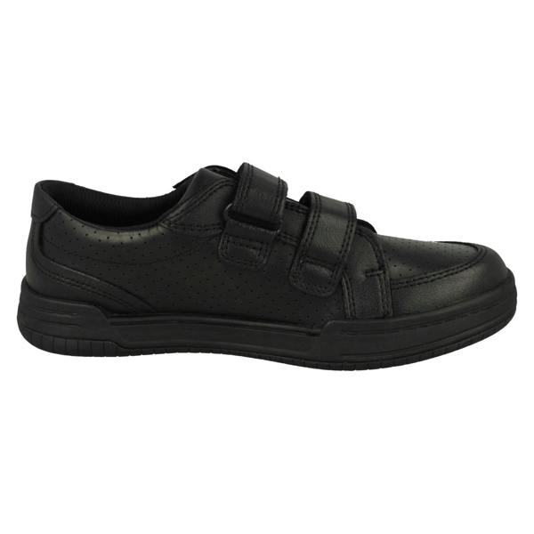 Clarks Boys Clarks Lightweight Hook & Loop Fastening School Shoes Fawn Strap