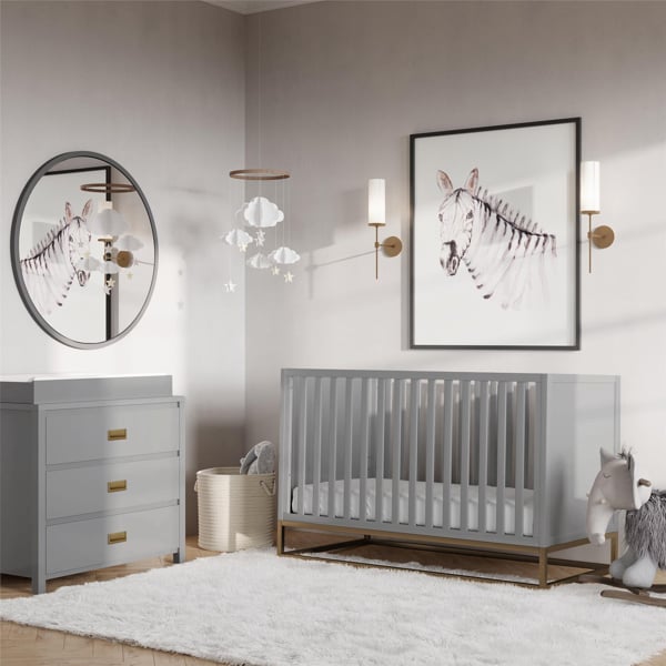 Dorel Home Haven Convertible Cotbed Dove Grey