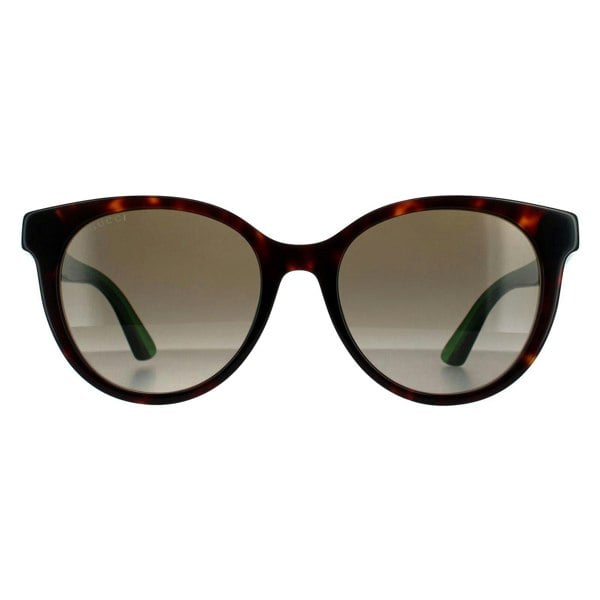 Gucci Sunglasses GG0702SKN 003 Havana With Green and Red Brown Gradient