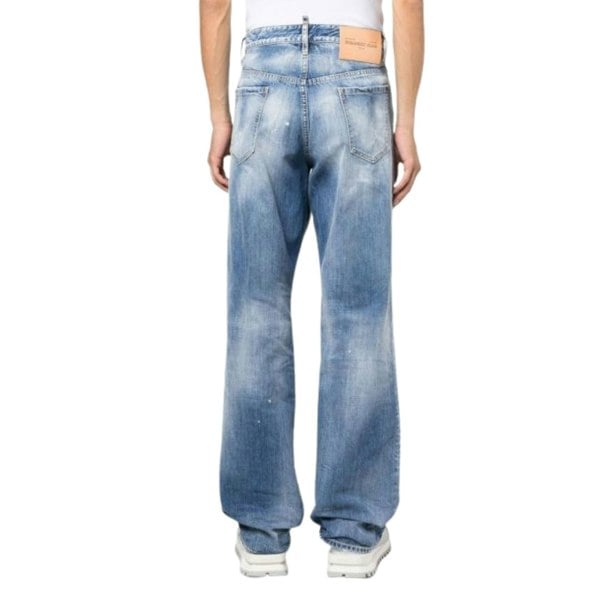 DSQUARED2 S71LB1117 S30309 ROADIE JEAN 470 NAVY BLUE JEANS Mens 48