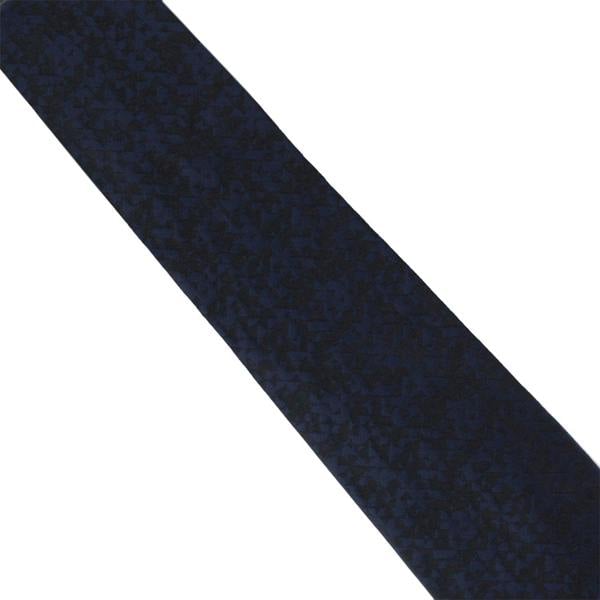 Dunhill luxurious archive graphic woven silk tie in an ink blue tone