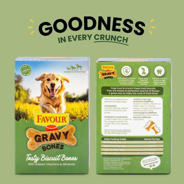 Favour Gravy Bones Dog Treats 400g
