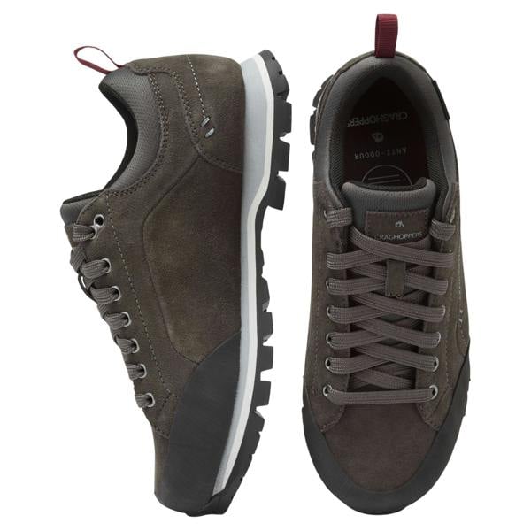 Craghoppers Mens Jacara 2 Leather Trainers - Dark Grey - 