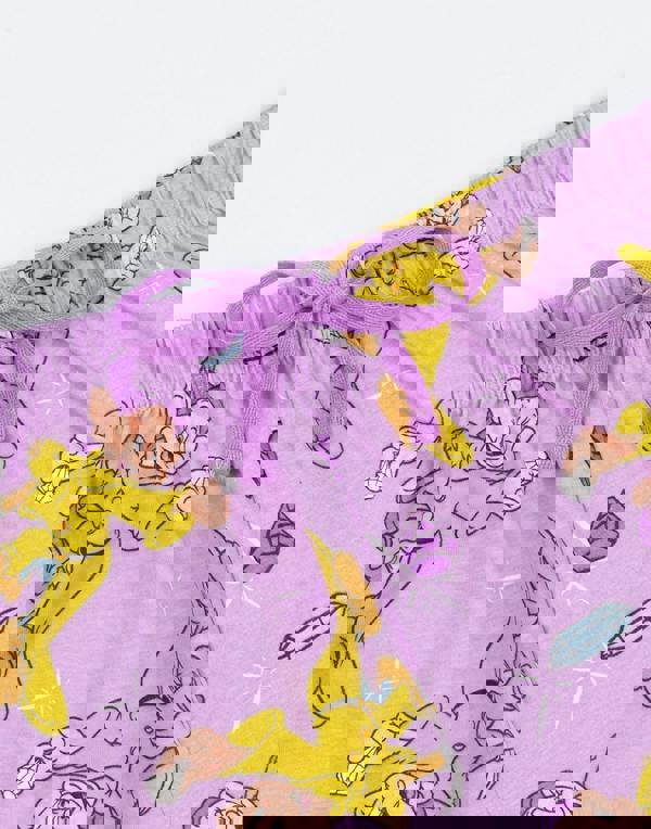 Disney Womens Grey Snow White Short Sleeve Long Leg Pyjama Set