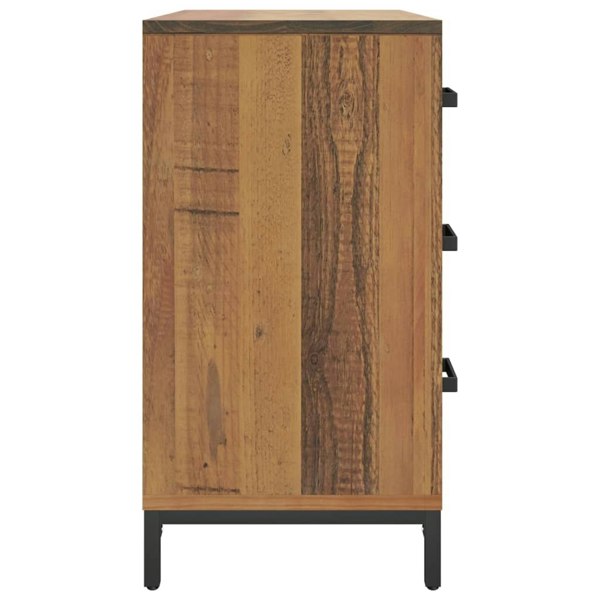 Berkfield Chest of Drawers 75x35x70 cm Solid Pinewood