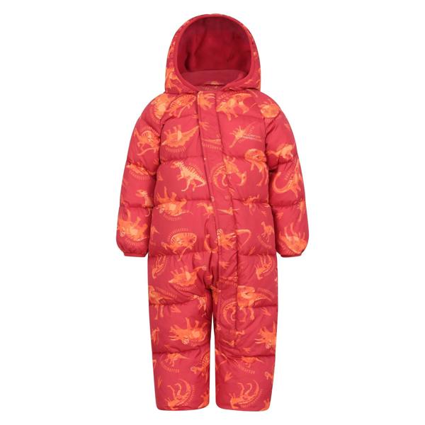 Mountain Warehouse Toddler Frosty Clouds Padded Snowsuit - Red - 