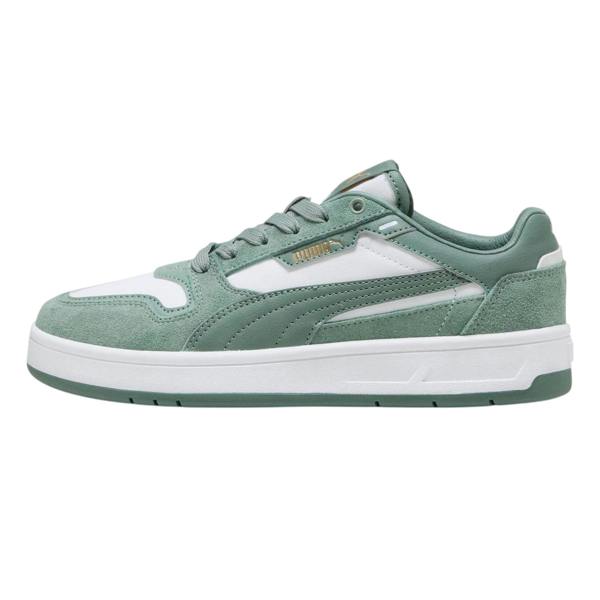 Puma Childrens/Kids Classic SD Suede Trainers - White/Green - 