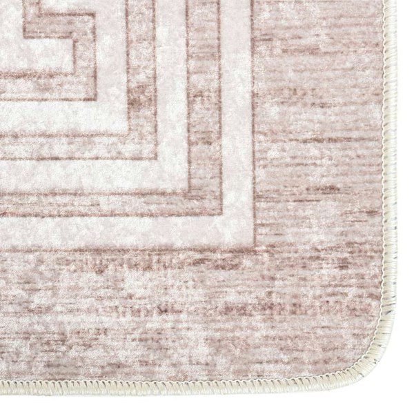 Berkfield Rug Washable 80x300 cm Beige Anti Slip