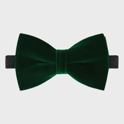 Sophos Dusk Velvet Bow Tie - Green