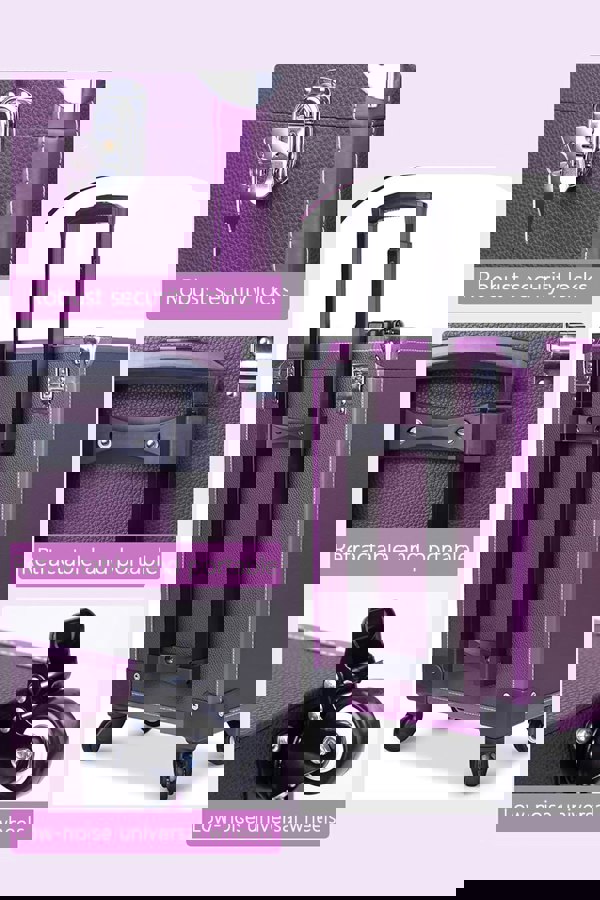 Living and Home Professional 3-in-1 Rolling Cosmetic Cases Makeup Trolley Nail Luggage Storage Organizer