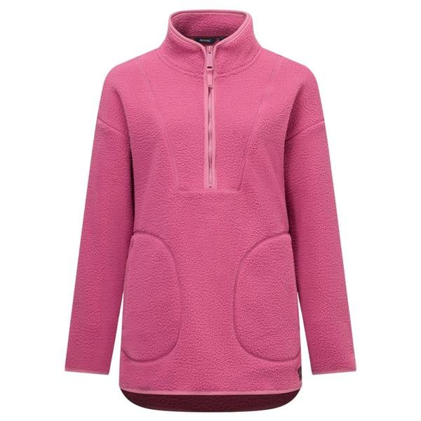 Regatta Womens/Ladies Frankie Borg Half Zip Longline Fleece Top - Violet - 