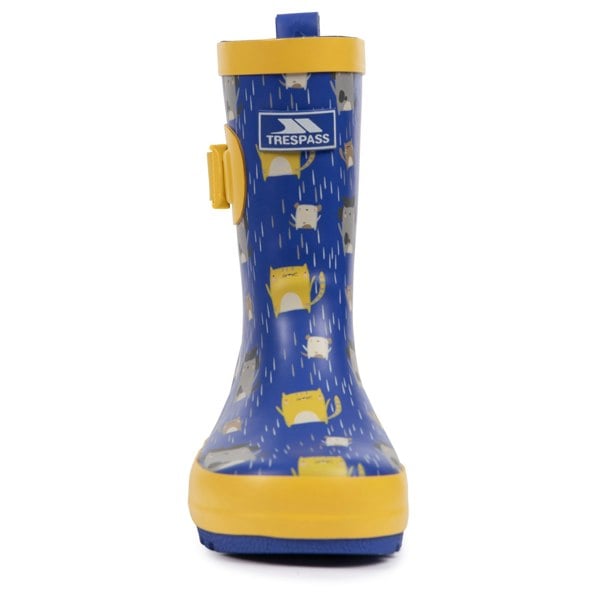 Trespass Boys Puddle Wellington Boots - Blue/Yellow