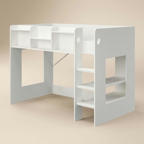 Flair Wizard L Shaped Triple Bunk Bed White