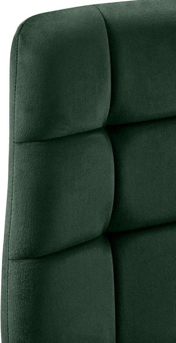 Kosy Koala Modern Grey Glass Dining Table Set with 4 Green Velvet Chairs Dining Room Furniture