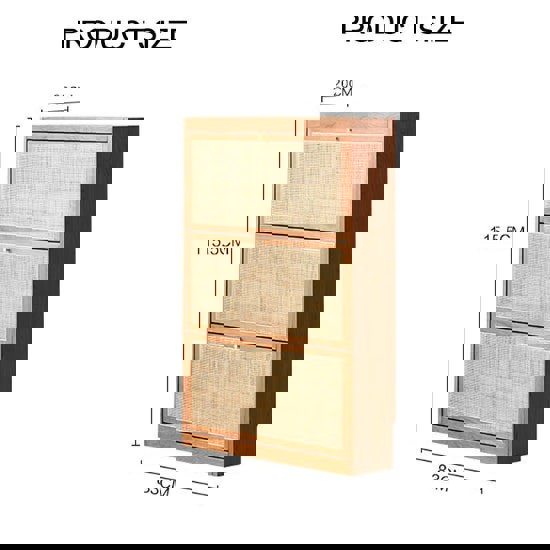 H14 Dex Rattan Shoe Storage With Drawer-Rit Concept-Rit Concept