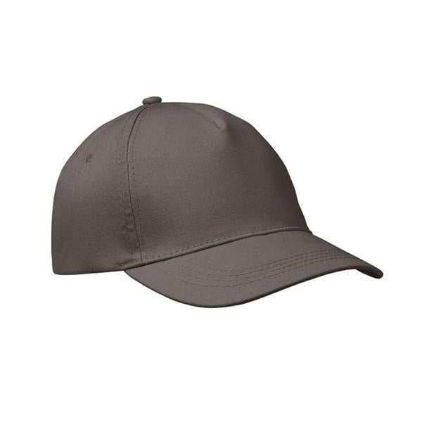 MidOcean Buzz 5 Panel Baseball Cap - Stone Grey - 