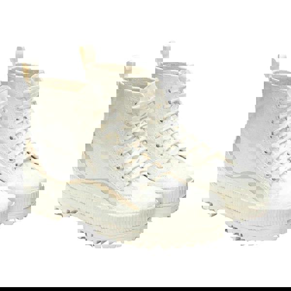 Superga Womens/Ladies 2469 Alpina Wave Grosgrain Ankle Boots - White Avorio/Beige - 