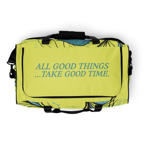 Anchor & Crew Exotic Leaves Pattern Weekender Duffle Bag