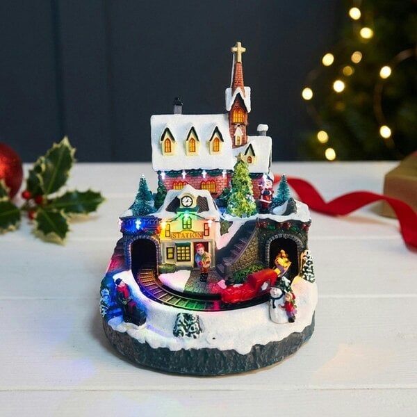 Garden Greatness Animated LED Christmas Church Display