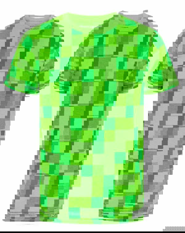 Minecraft Boys Green Creeper Short Sleeved T-Shirt