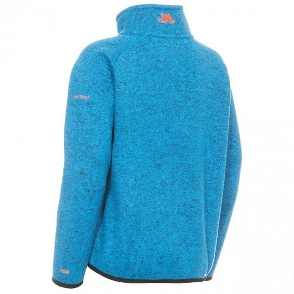 Trespass Childrens Boys Mario Full Zip Fleece Jacket - Blue Marl