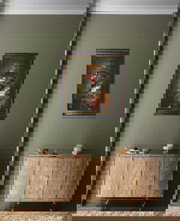 Exceptional Art Baron Von Beak - Huntsman Pheasant Oxford Square Frame