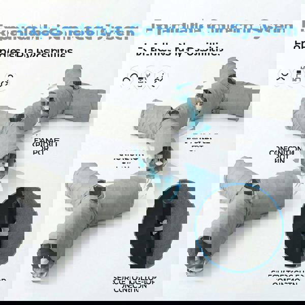 Skylos 3-Way Cat Tunnel Foldable Interactive Play Tunnel with Balls Cats Kittens