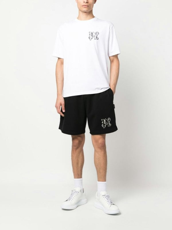 Palm Angels Monogram Regular Tee white - Supplied FashionPALM ANGELS