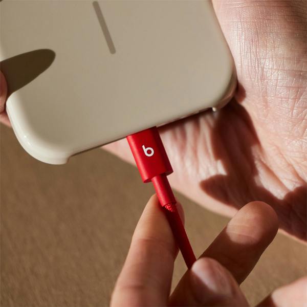 Beats 1.5M 60W USB C to USB C Woven Cable Rapid Red - MDGF4ZM/A