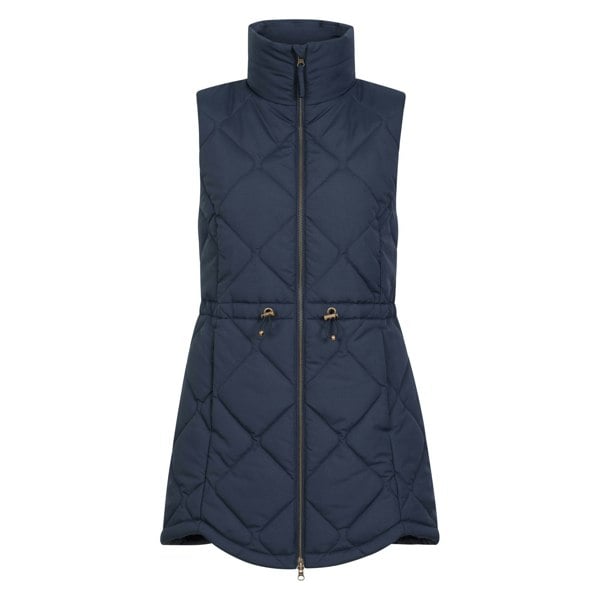 Mountain Warehouse Women's Rye Quilted Long Length Gilet - Navy