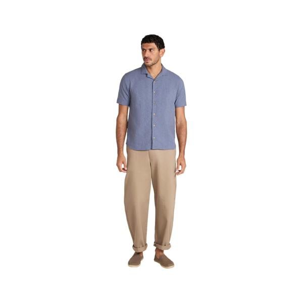Mountain Warehouse Mens Fiji Textured Shirt - Blue - 