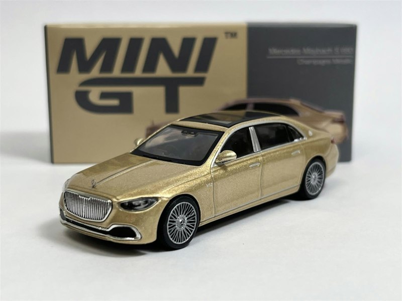 Mini GT Mercedes Maybach S 680 RHD Champagne Metallic 1:64 Scale Mini GT MGT00604R