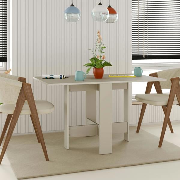 Decortie Artemio Foldable Table Sandstone Rectangular Shape Engineered Wood Folding Table 130(W)x76(D)cm Kitchen Dining Room