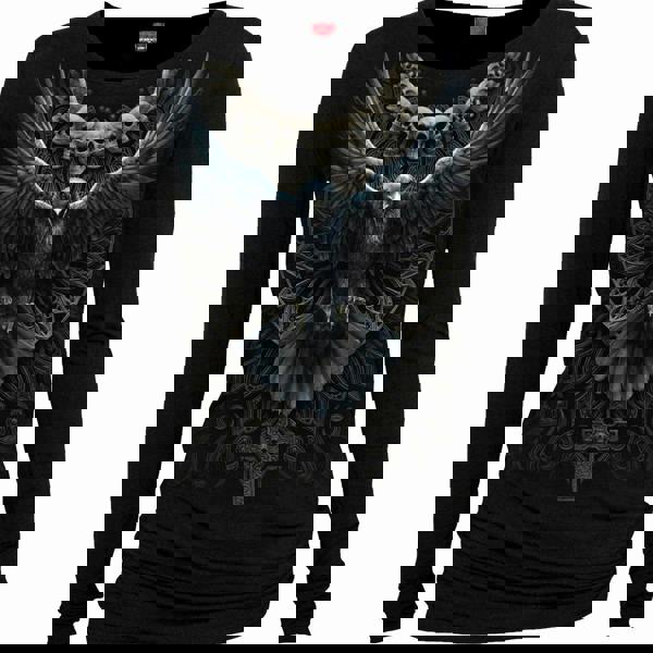 RAVEN SKULL - Baggy Top Black