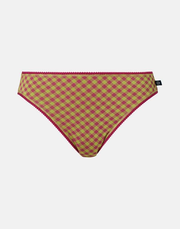 British Boxers Women's Bamboo High Leg Knicker – Rhubarb Lattice Pie