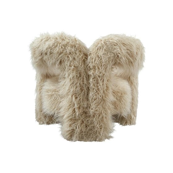 Wyld Haus Frida Quirky Furry Ivory Armchair