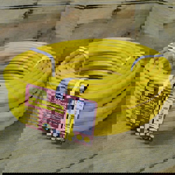 Samuel Alexander Pro Gold 15m Reinforced Professional Garden Hose Pipe Kink Resistant