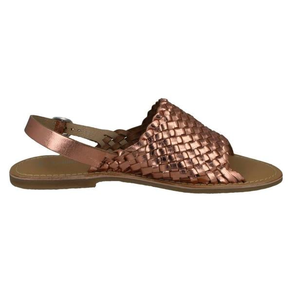 Leather Collection Ladies Leather Collection Weave Vamp Sandals F00188