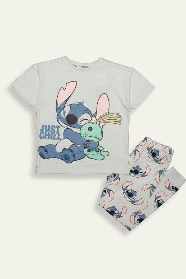 Disney Girls Disney Stitch Pyjama Set