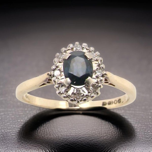 Vintage Tom A traditional Sapphire and Diamond Ring