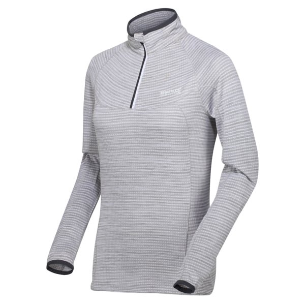 Regatta Yonder Half Zip Women's Quick Drying Running Fleece Top - White