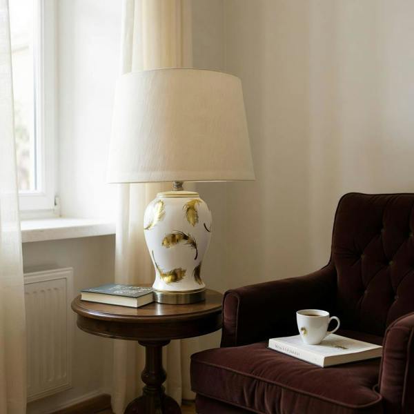 65 x 40 CM CERAMIC LAMP AND SHADE
